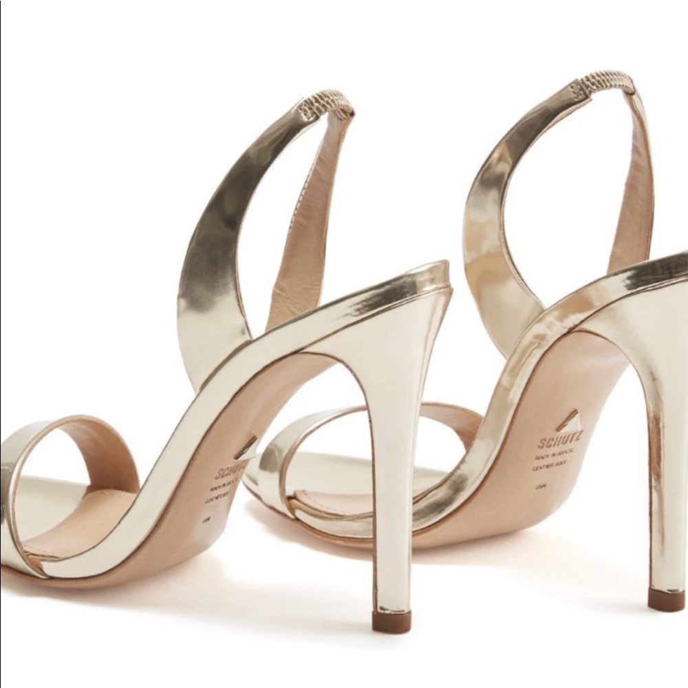 Gold Luriane Slingbacks - Picture 5 of 11